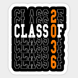 Class Of 2036 Grow With Me Graduation First Day Of School Sticker